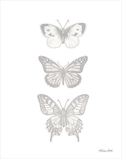 Susan Ball SB1224 - SB1224 - Nursery Butterfly Trio   - 12x16 Baby, Baby's Room, New Baby, Nursery, Butterflies, Trio of Butterflies from Penny Lane