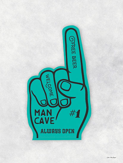 Seven Trees Design ST883 - ST883 - Man Cave Foam Hand - 12x16 Man Cave, Foam Hand, Masculine, Leisure from Penny Lane