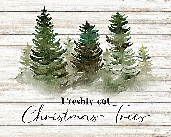 Yass Naffas Designs YND293 - YND293 - Freshly Cut Christmas Trees - 16x12 Christmas, Holidays, Forest, Trees, Freshly Cut Christmas Trees, Typography, Signs, Textual Art, Winter, Wood Planks Background from Penny Lane