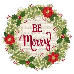 ALP1809 - Be Merry Holiday Wreath - 12x12