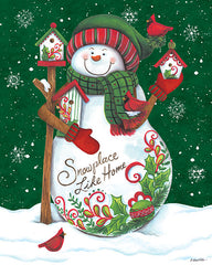 ART1125 - Snowman with Birdhouses - 12x16