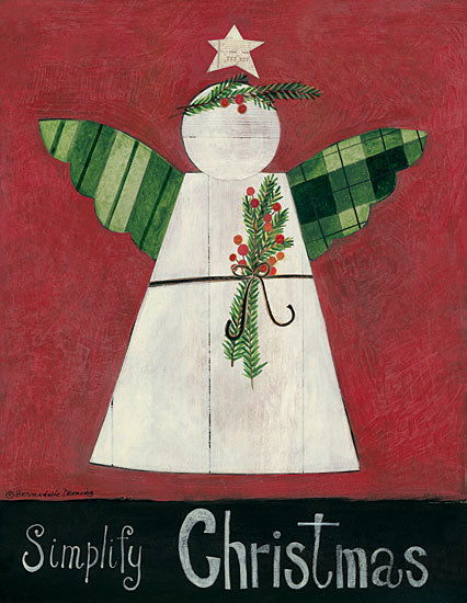 Bernadette Deming BER1323 - Simplify Christmas Angel Simplify, Holidays, Angle, Star, Patterns, Primitive from Penny Lane