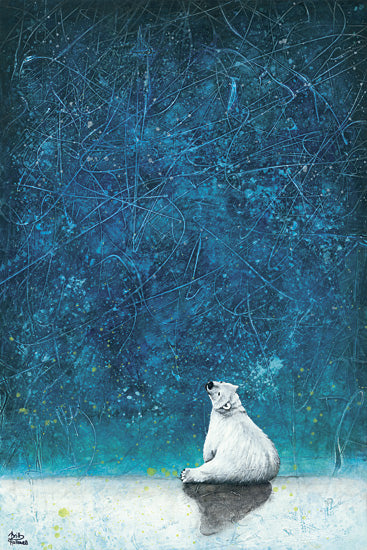 Britt Hallowell BHAR366 - Wishing on Stars - Bear, Polar Bear, Snow, Winter Night, Stars, Baby from Penny Lane Publishing