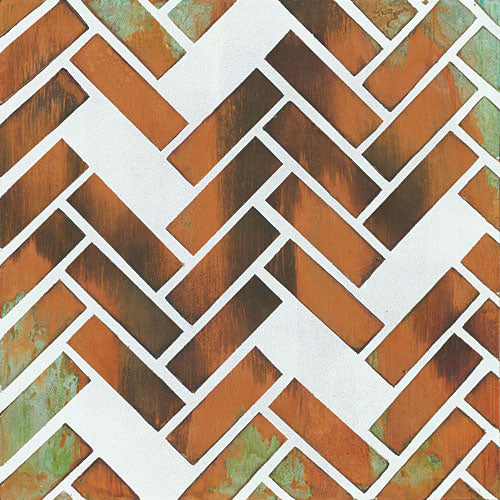 Britt Hallowell BHAR451 - Herringbone I - Herringbone, Tiles from Penny Lane Publishing