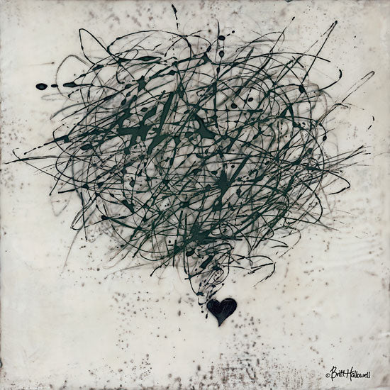 Britt Hallowell BHAR488 - Crazy Love - 12x12 Heart, Love, Contemporary, Crazy in Love from Penny Lane