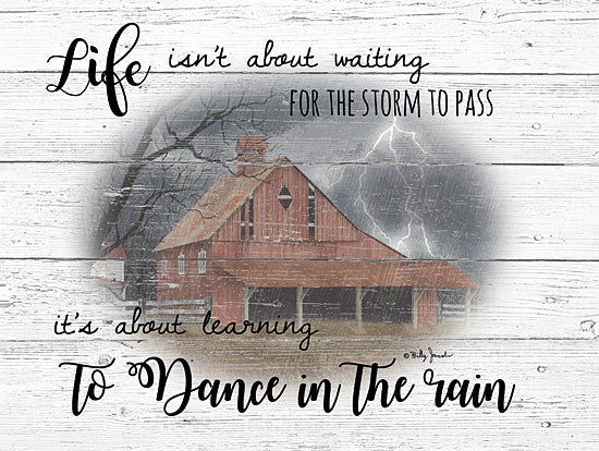 Billy Jacobs BJ1214 - BJ1214 - Strom Dance - 16x12 House, Stormy Weather, Dance in the Rain, Humorous, Americana from Penny Lane