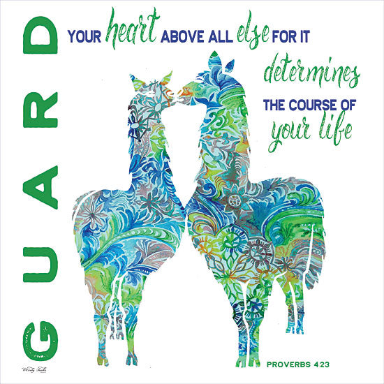 Cindy Jacobs CIN1071 - Guard Your Heart Llamas Llamas, Heart, Motivating, Whimsical from Penny Lane