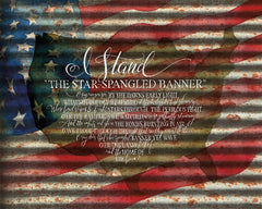 CIN1082 - I Stand American Flag on Metal