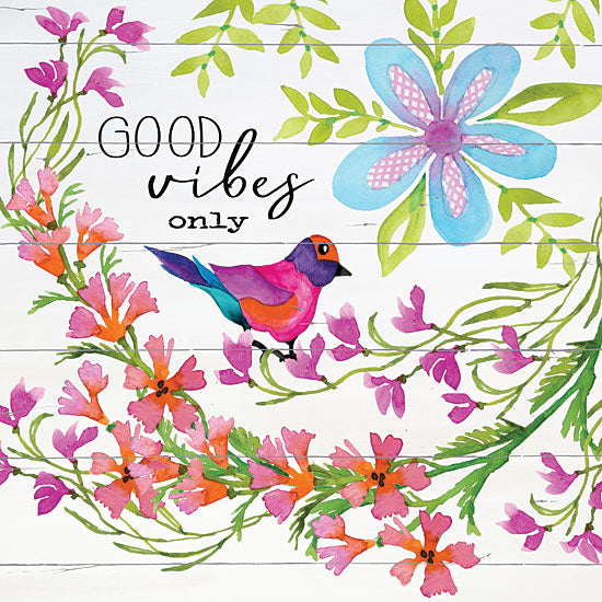 Cindy Jacobs CIN1603 - Good Vibes Only - 12x12 Good Vibes Only, Flowers, Birds, Botanical from Penny Lane