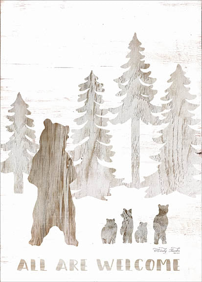 Cindy Jacobs CIN944 - All are Welcome Bears - Bears, Bear Cubs, Forest, Trees, Pine, Welcome from Penny Lane Publishing