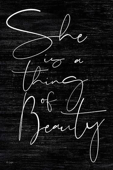 Jaxn Blvd. JAXN113 - She is a Thing of Beauty She is a Thing of Beauty, Black & White, Calligraphy from Penny Lane