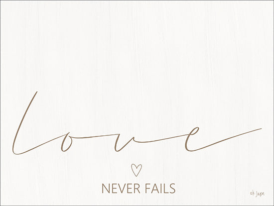 Jaxn Blvd. JAXN121 - Love Never Fails Love Never Fails, Neutral Colors, Signs from Penny Lane