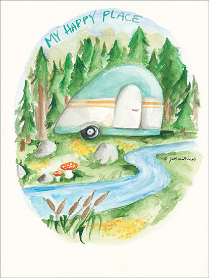 Jessica Mingo JM133 - My Happy Place My Happy Place, Camper, Trees, Camping, Woods from Penny Lane