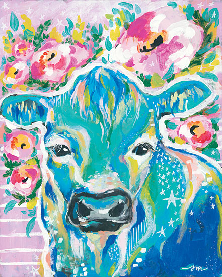 Jessica Mingo JM149 - My Cow Star Cow, Abstract, Flowers from Penny Lane