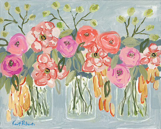 Kait Roberts KR309 - KR309 - Three's a Charm   - 16x12 Abstract, Flowers, Still Life, Blooms, Vases from Penny Lane