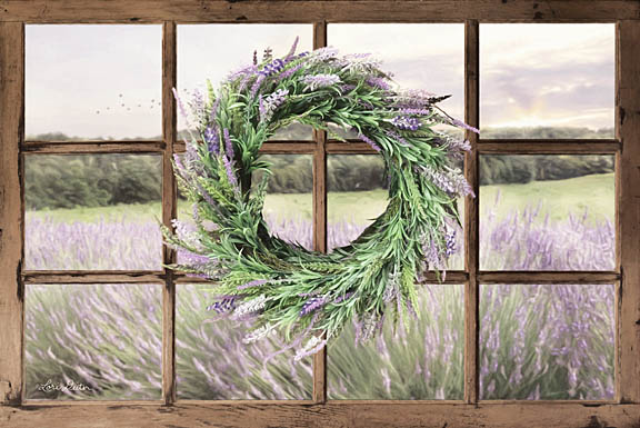 Lori Deiter LD1238 - Lavender Fields - Lavender, Wreath, Window, Herbs, Field from Penny Lane Publishing