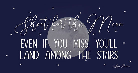 Lori Deiter LD1730 - LD1730 - Shoot for the Moon - 18x9 Shoot for the Moon, Moon, Signs, Motivational from Penny Lane
