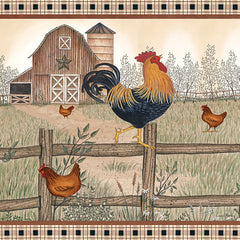 LS1697 - Rustic Farm Rooster - 12x12