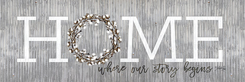 Marla Rae MAZ5016 - Home - Where Our Story Begins - Metal, Cotton, Love from Penny Lane Publishing