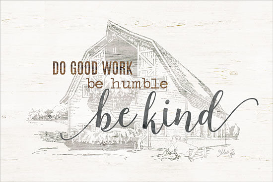 Marla Rae MAZ5162GP - Do Good Work Barn - Be Kind, Barn, Sketches, Farm from Penny Lane Publishing