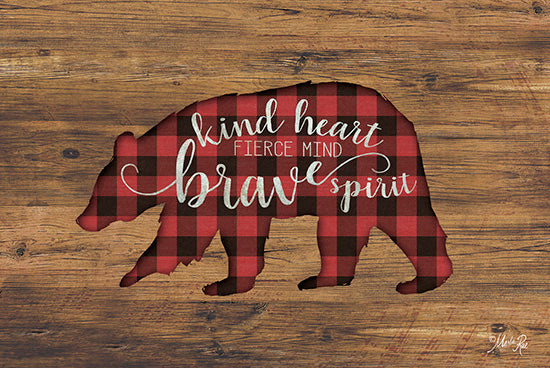 Marla Rae MAZ5217 - Brave Spirit Bear - Brave Spirit, Bear, Plaid, Southwest from Penny Lane Publishing